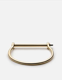 Thin Screw Cuff, Gold -Online Fashion Accessories 0cc9e63b179c5978f1770638b241f32c