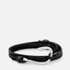 Hook Leather, Silver -Online Fashion Accessories 100 0002 color black 01