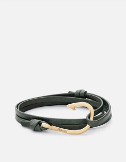 Hook Leather, Gold -Online Fashion Accessories 100 0004 color huntergreen 01
