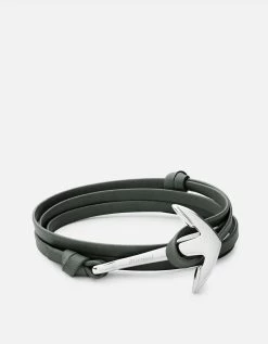 Anchor Leather, Silver 34 Anchor Leather, Silver -Online Fashion Accessories 100 0010 color huntergreen 01