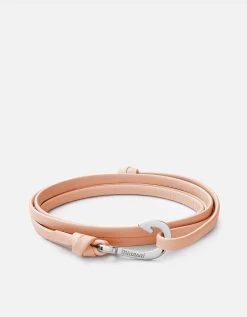 Mini Hook Leather, Sterling Silver -Online Fashion Accessories 100 0101 color salmon 01