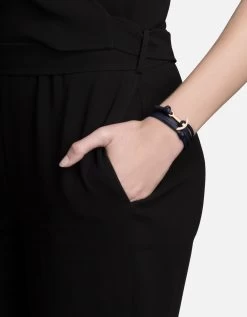 Mini Modern Anchor Leather, Gold -Online Fashion Accessories 100 0102 color navyblue 02 3d90e046 bc1c 4d22 92f6 325fd5680d50