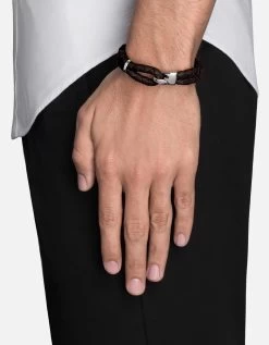 Beacon Leather, Sterling Silver 12 Beacon Leather, Sterling Silver -Online Fashion Accessories 101 0003 color brown 02