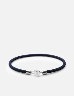 Nexus Rope Bracelet, Sterling Silver -Online Fashion Accessories 101 0215 color solidnavy 01 27d14aef 24c6 48be 83a9 a7bbc524c698