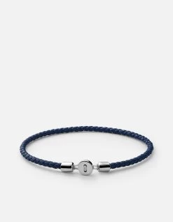 Nexus Leather Bracelet, Sterling Silver -Online Fashion Accessories 101 0226 color cobaltblue 01 222f335a 11e9 4e72 9c1a 11ce03251bc5