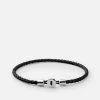 Nexus Leather Bracelet, Sterling Silver 1 Nexus Leather Bracelet, Sterling Silver -Online Fashion Accessories 101 0226 color solidblack 01 48b2b5bd 3911 4a3a bc9f 9d559c05e3b4