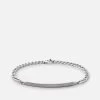 3mm ID Chain Bracelet, Matte Sterling Silver -Online Fashion Accessories 101 0245 color mattesilver 01 1