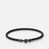 Nexus Rope Bracelet, Matte Black Rhodium -Online Fashion Accessories 101 0273 color solidblack 01
