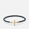 Vice Leather Bracelet, Gold Vermeil -Online Fashion Accessories 101 0281 color lightnavy 01