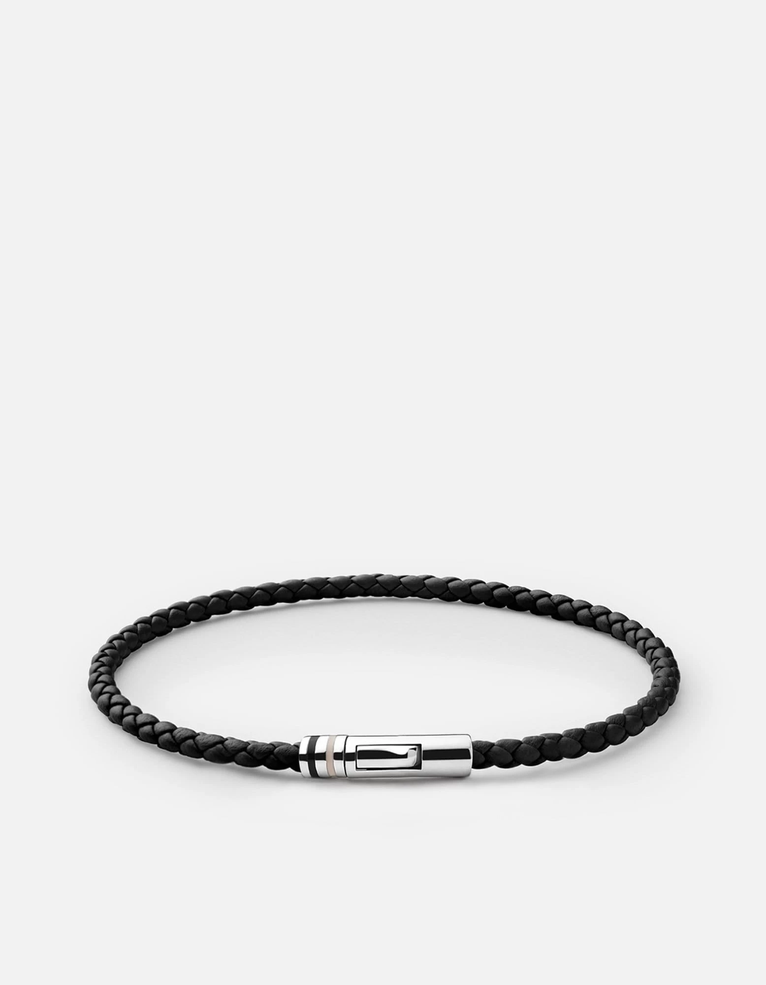 Juno Leather Bracelet, Sterling Silver 3 Juno Leather Bracelet, Sterling Silver