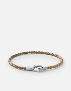 Knox Leather Bracelet, Sterling Silver -Online Fashion Accessories 101 0295 color natural 01