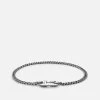 Annex Cuban Chain Bracelet I, Sterling Silver -Online Fashion Accessories 101 0303 color oxidizedsilver 03