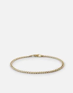 Annex Cuban Chain Bracelet II, 14k Gold -Online Fashion Accessories 101 0309 finish mattegold 02