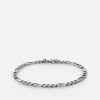 3mm Figaro Chain Bracelet, Sterling Silver 1 3mm Figaro Chain Bracelet, Sterling Silver -Online Fashion Accessories 101 0316 color polishedsilver 01