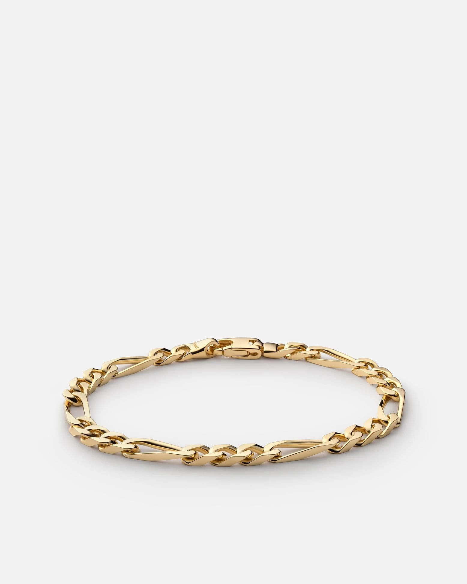 5mm Figaro Chain Bracelet, Gold Vermeil 3 5mm Figaro Chain Bracelet, Gold Vermeil