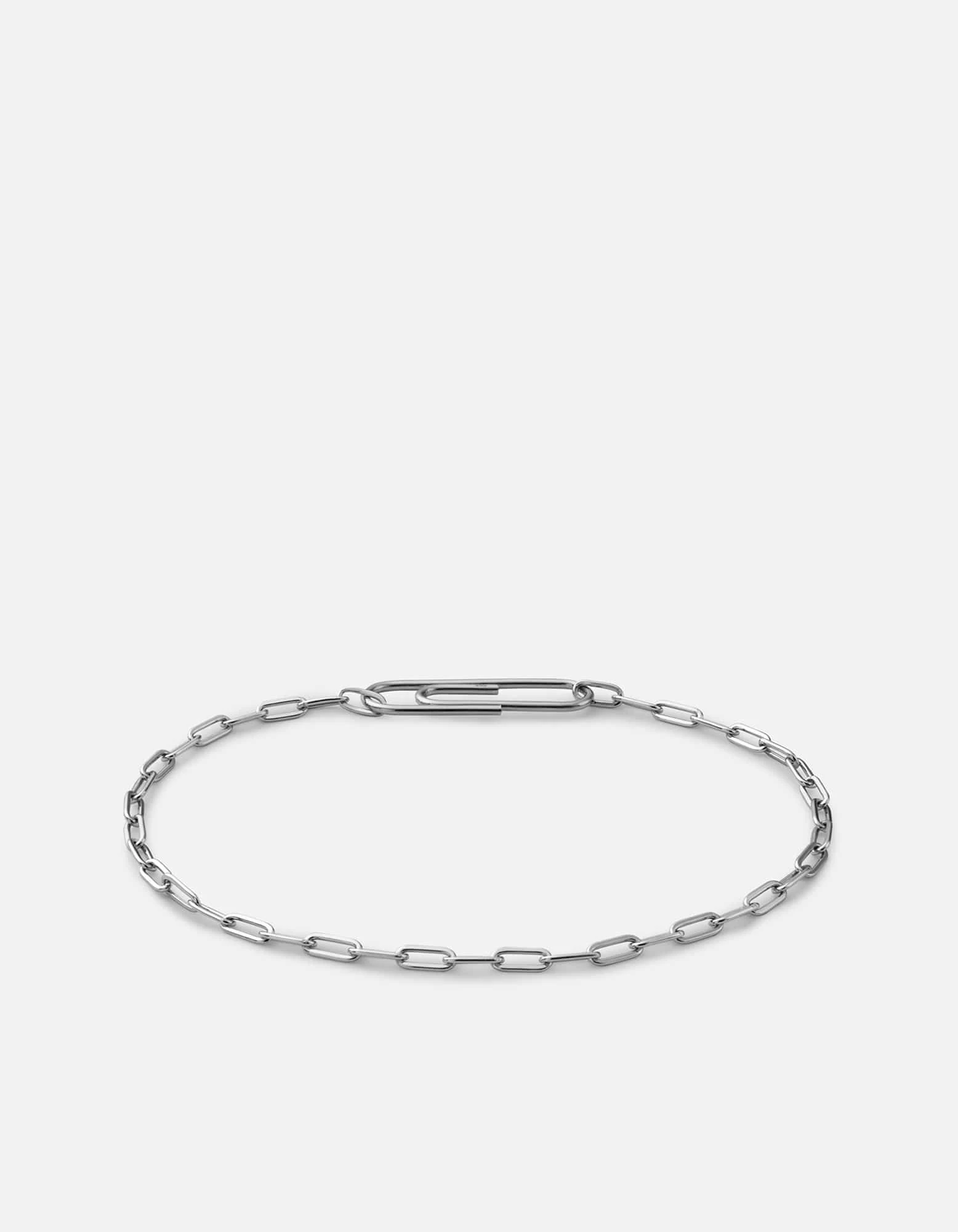 Volt Link Paper Clip Bracelet, Sterling Silver 4 Volt Link Paper Clip Bracelet, Sterling Silver - Image 2