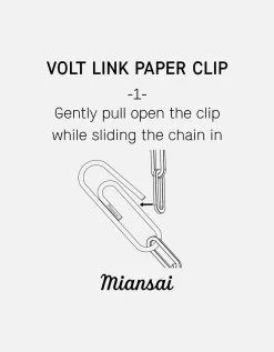 Volt Link Paper Clip Bracelet, Sterling Silver 10 Volt Link Paper Clip Bracelet, Sterling Silver -Online Fashion Accessories 101 0325 color polishedsilver 04