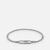 Cuban Link Paper Clip Bracelet, Sterling Silver 1 Cuban Link Paper Clip Bracelet, Sterling Silver -Online Fashion Accessories 101 0326 color polishedsilver 01