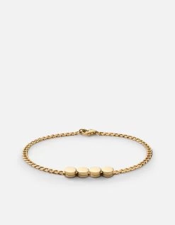 Type Chain Bracelet, Gold Vermeil -Online Fashion Accessories 101 0335 color 4letterspolishedgold 04