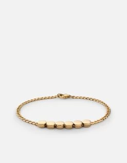 Type Chain Bracelet, Gold Vermeil -Online Fashion Accessories 101 0335 color 6letterspolishedgold 06
