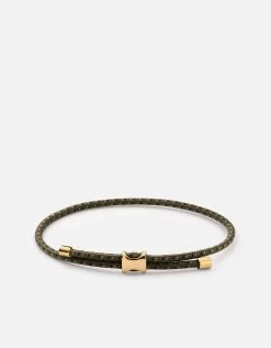 Orson Pull Bungee Rope Bracelet, Gold Vermeil -Online Fashion Accessories 101 0336 color hunterblack 01