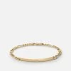 3mm ID Figaro Chain Bracelet, Gold Vermeil -Online Fashion Accessories 101 0344 color polishedgold 01