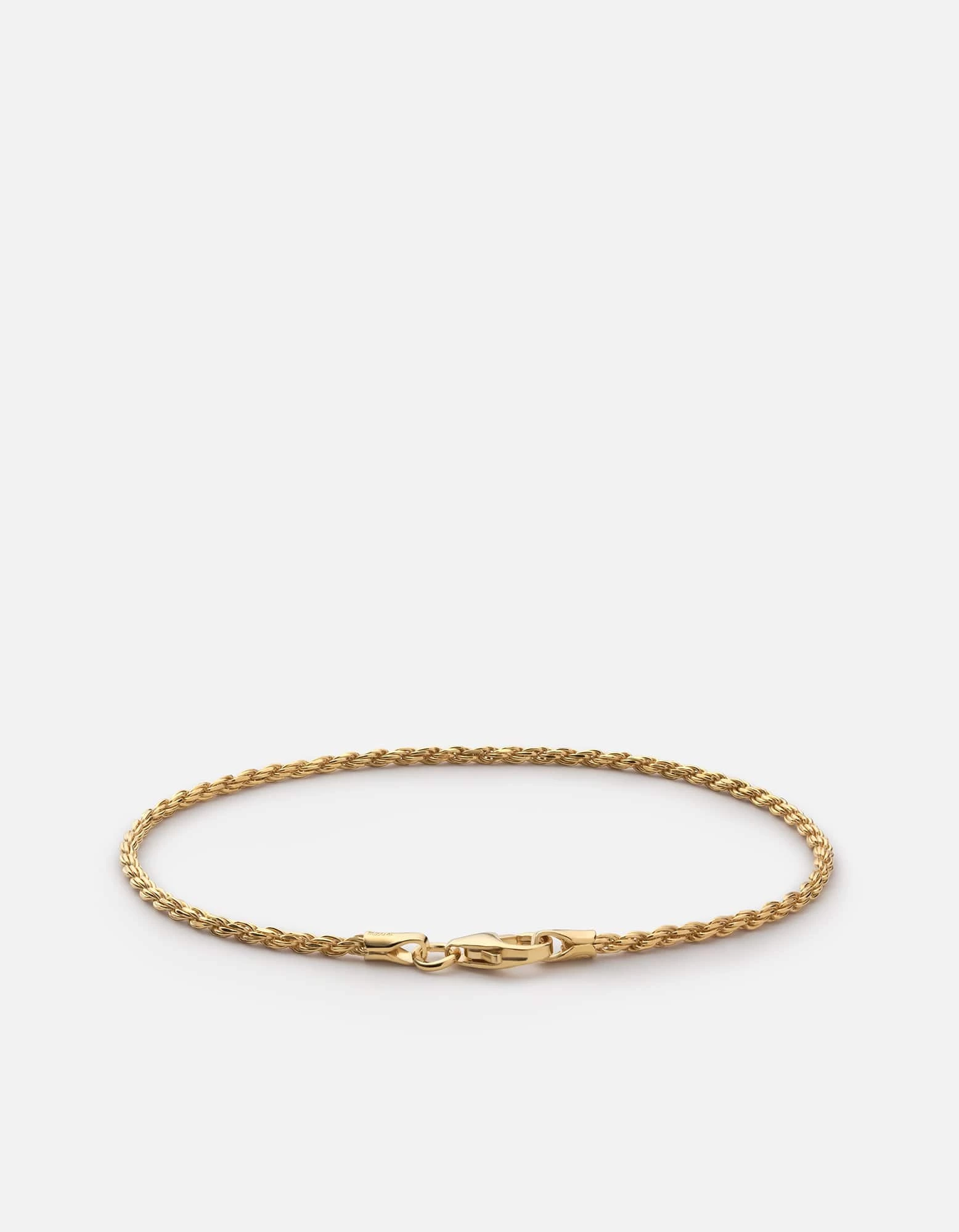 1.8 Rope Chain Bracelet, 14k Gold 4 1.8 Rope Chain Bracelet, 14k Gold - Image 2
