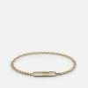 Cuban Link Paper Clip Bracelet, Gold Vermeil