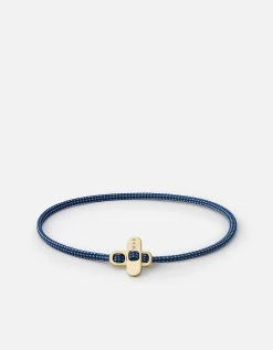Metric 2.5mm Rope Bracelet, Gold Vermeil -Online Fashion Accessories 101 0351 color darkblue 03
