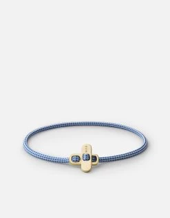 Metric 2.5mm Rope Bracelet, Gold Vermeil -Online Fashion Accessories 101 0351 color lightblue 03