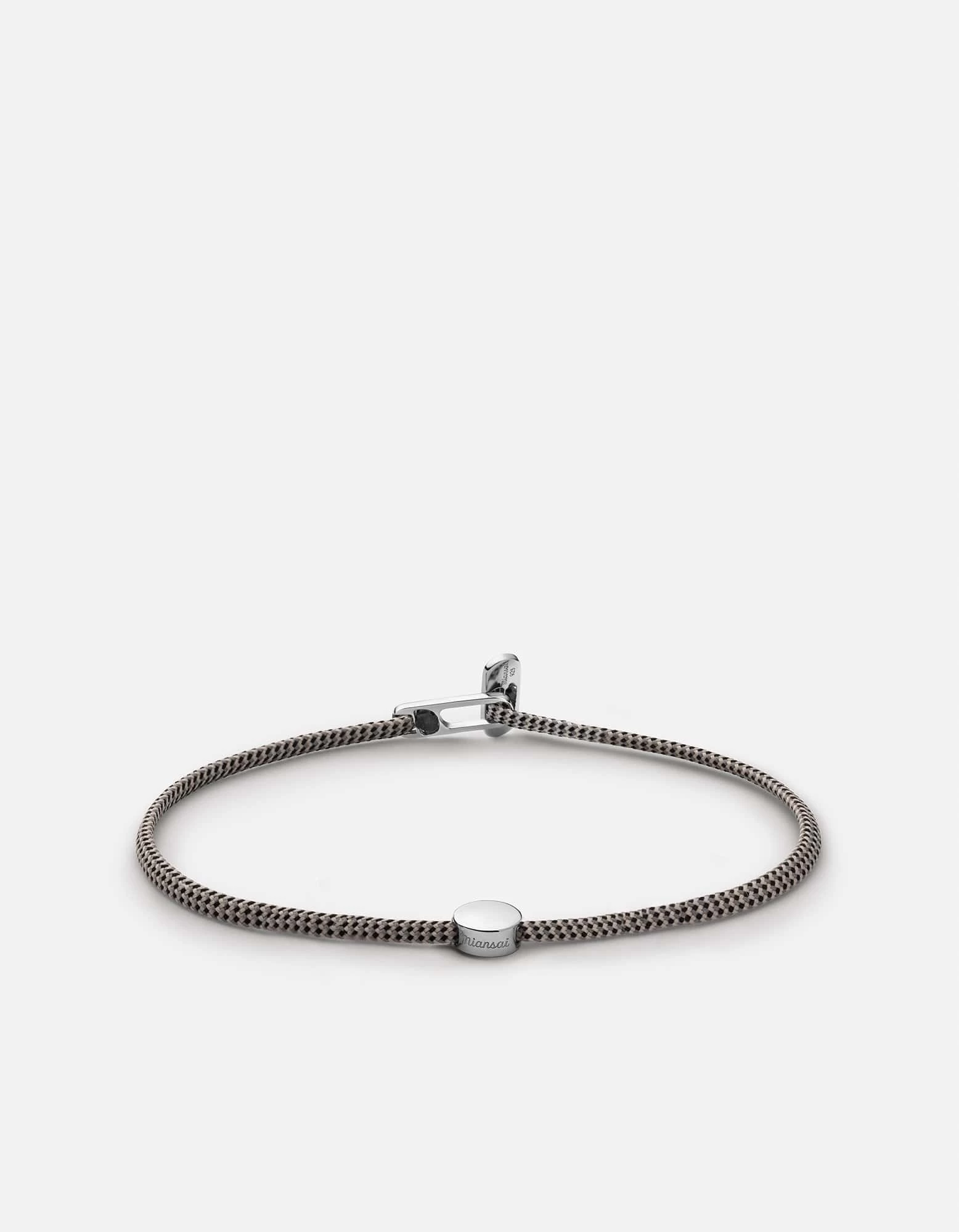 Type Metric 2.5mm Rope Bracelet, Sterling Silver/Sand/Black 5 Type Metric 2.5mm Rope Bracelet, Sterling Silver/Sand/Black - Image 3