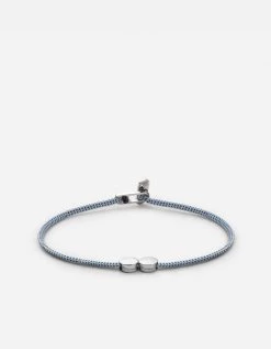 Type Metric 2.5mm Rope Bracelet, Sterling Silver/Light Blue 24 Type Metric 2.5mm Rope Bracelet, Sterling Silver/Light Blue -Online Fashion Accessories 101 0369 color 2letterslightblue 03