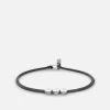 Type Metric 2.5mm Rope Bracelet, Sterling Silver/Black/Gray -Online Fashion Accessories 101 0369 color 3lettersblackgray 01 3e40f346 2279 4273 8a28 a9b430f79391