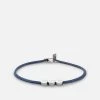 Type Metric 2.5mm Rope Bracelet, Sterling Silver/Dark Blue