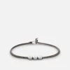 Type Metric 2.5mm Rope Bracelet, Sterling Silver/Sand/Black