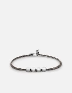 Type Metric 2.5mm Rope Bracelet, Sterling Silver/Sand/Black 26 Type Metric 2.5mm Rope Bracelet, Sterling Silver/Sand/Black -Online Fashion Accessories 101 0369 color 4letterssandblack 04 fc291341 a562 409f ae50 245621b7793a