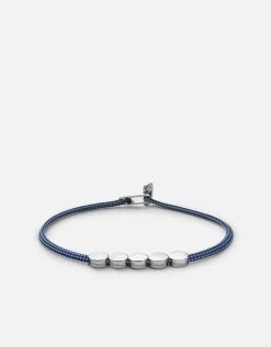 Type Metric 2.5mm Rope Bracelet, Sterling Silver/Dark Blue -Online Fashion Accessories 101 0369 color 5lettersdarkblue 05 4154dc9c 1a08 415e a86f 0303f949c9f2