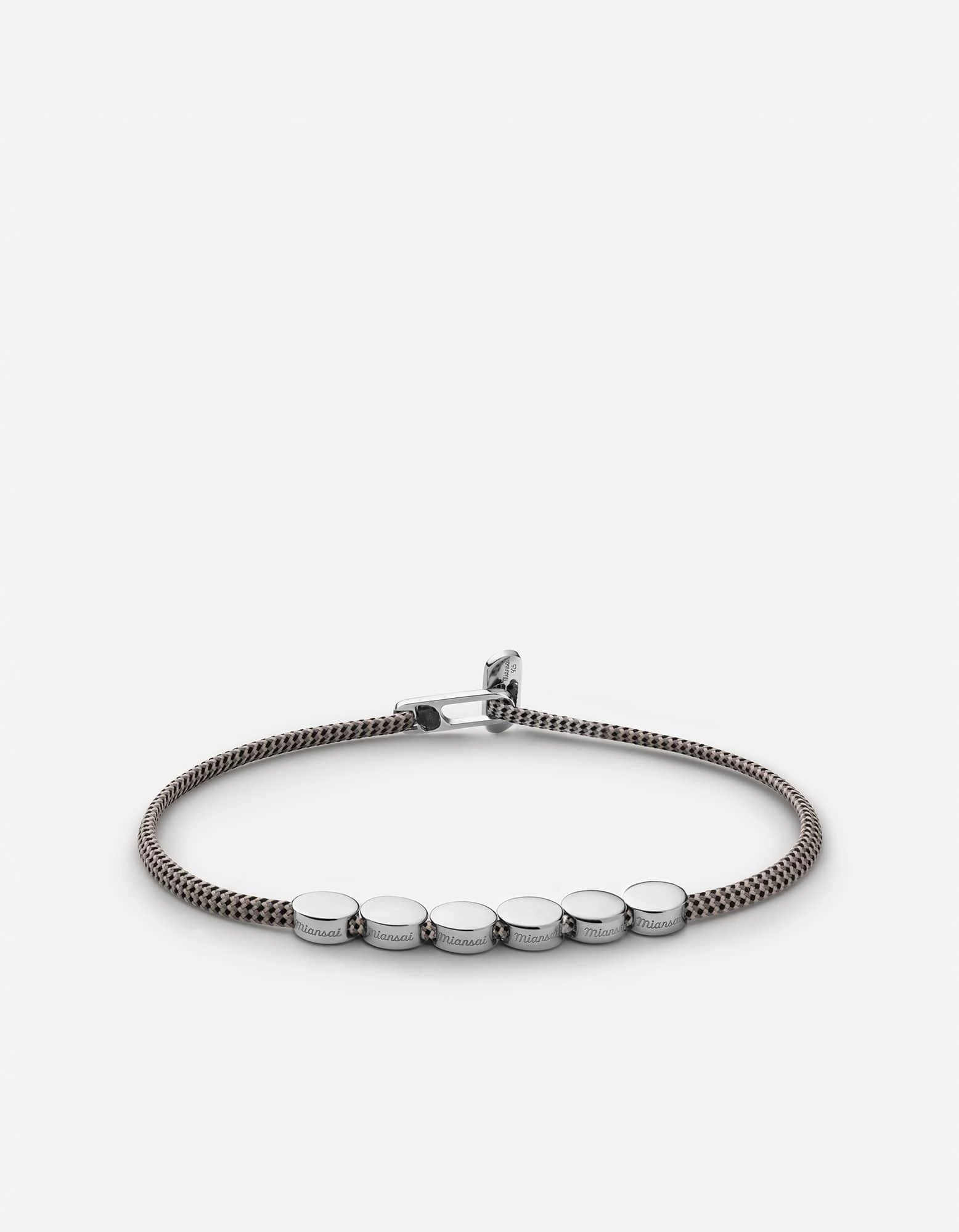 Type Metric 2.5mm Rope Bracelet, Sterling Silver/Sand/Black 13 Type Metric 2.5mm Rope Bracelet, Sterling Silver/Sand/Black - Image 11