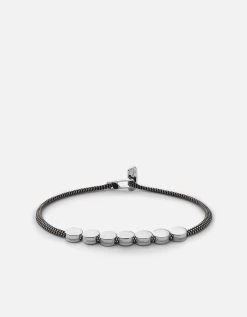 Type Metric 2.5mm Rope Bracelet, Sterling Silver/Black/Gray -Online Fashion Accessories 101 0369 color 7lettersblackgray 07 3b27df34 2ef4 4f6f 8631 e95e06c2f937