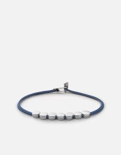 Type Metric 2.5mm Rope Bracelet, Sterling Silver/Dark Blue -Online Fashion Accessories 101 0369 color 7lettersdarkblue 07 a607c775 e6cd 483e 9d64 67d62d486447