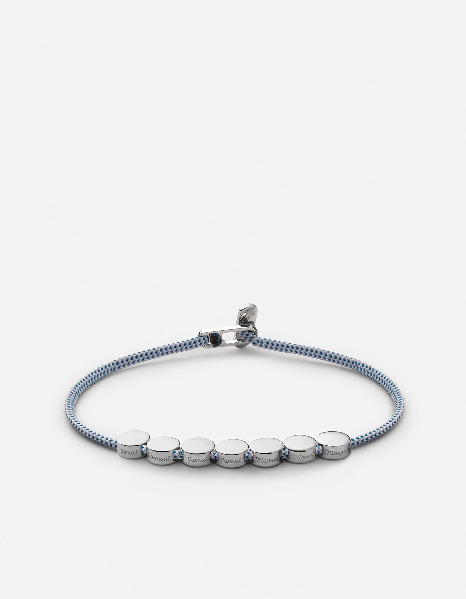 Type Metric 2.5mm Rope Bracelet, Sterling Silver/Light Blue 15 Type Metric 2.5mm Rope Bracelet, Sterling Silver/Light Blue - Image 13