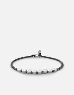 Type Metric 2.5mm Rope Bracelet, Sterling Silver/Black/Gray -Online Fashion Accessories 101 0369 color 8lettersblackgray 08 1a1e3b15 2aaa 45c1 bfe8 97f2b070a6dc