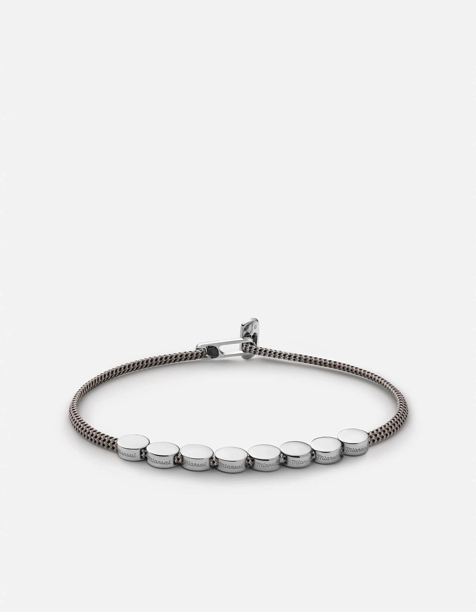 Type Metric 2.5mm Rope Bracelet, Sterling Silver/Sand/Black 17 Type Metric 2.5mm Rope Bracelet, Sterling Silver/Sand/Black - Image 15