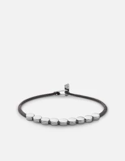 Type Metric 2.5mm Rope Bracelet, Sterling Silver/Black/Gray -Online Fashion Accessories 101 0369 color 9lettersblackgray 09 bb485f55 302a 4144 86c6 1ded1045a9fd