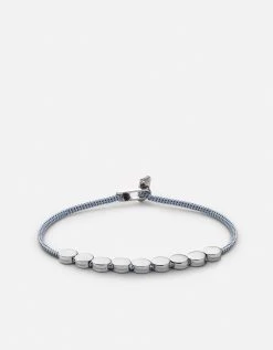 Type Metric 2.5mm Rope Bracelet, Sterling Silver/Light Blue 36 Type Metric 2.5mm Rope Bracelet, Sterling Silver/Light Blue -Online Fashion Accessories 101 0369 color 9letterslightblue 09