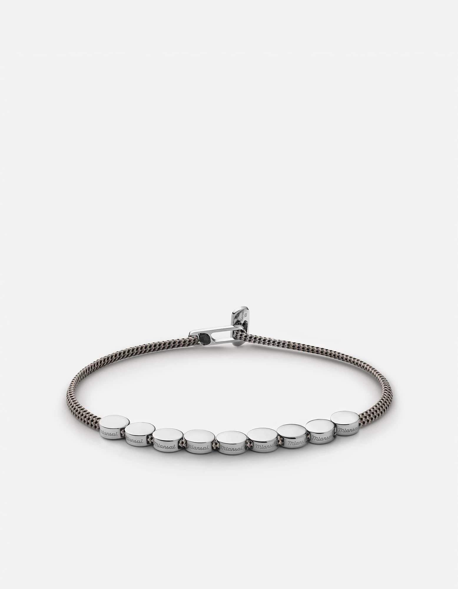 Type Metric 2.5mm Rope Bracelet, Sterling Silver/Sand/Black 19 Type Metric 2.5mm Rope Bracelet, Sterling Silver/Sand/Black - Image 17