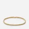 2.4mm Rope Chain Bracelet, Gold Vermeil -Online Fashion Accessories 101 0389 color polishedgold 01