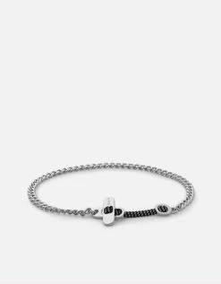 Metric Chain Bracelet, Sterling Silver -Online Fashion Accessories 101 0397 color blackgrey 03