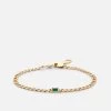 Lyra Chalcedony Chain Bracelet, Gold Vermeil 2 Lyra Chalcedony Chain Bracelet, Gold Vermeil -Online Fashion Accessories 101 0400 color green 01