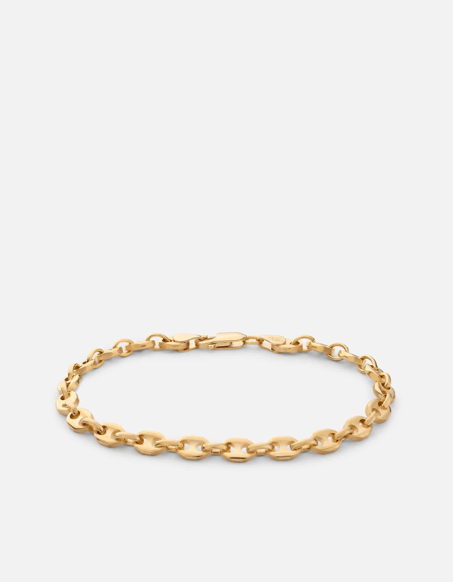 Pyper Link Puff Bracelet, Gold Vermeil 3 Pyper Link Puff Bracelet, Gold Vermeil